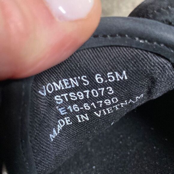 Sperry Seacoast Wash Black Leather Sneaker Size 6.5 NEW - Picture 9 of 10